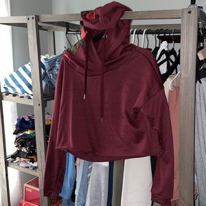 Rue21 cropped hooded sweatshirt size Medium